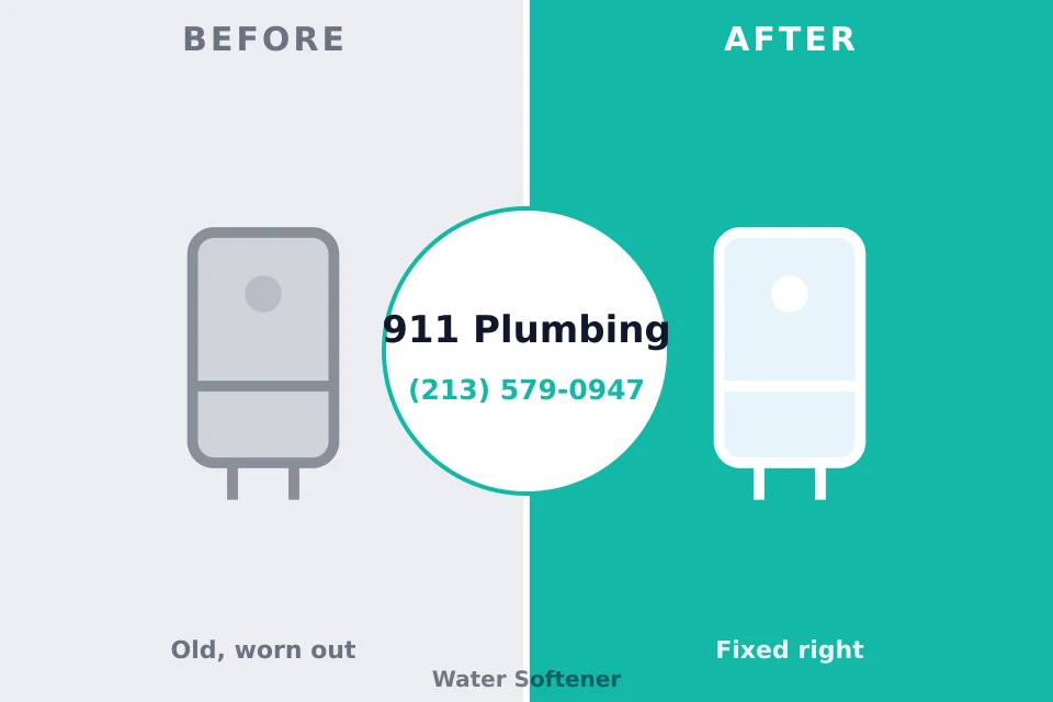 Before and after: plumbing company Bernice, LA